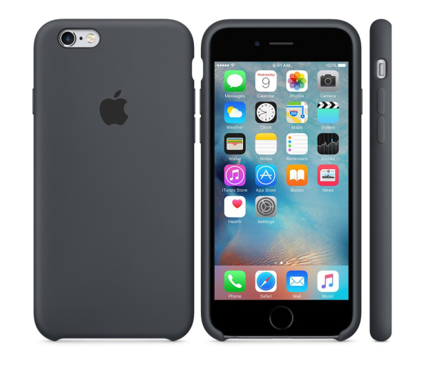 Apple iPhone 6s Silicone Case grafitowy - 259187 - zdjęcie 4